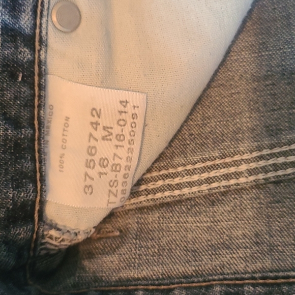 90's vintage Lee carpenters jean shorts size 16 M - Picture 12 of 15